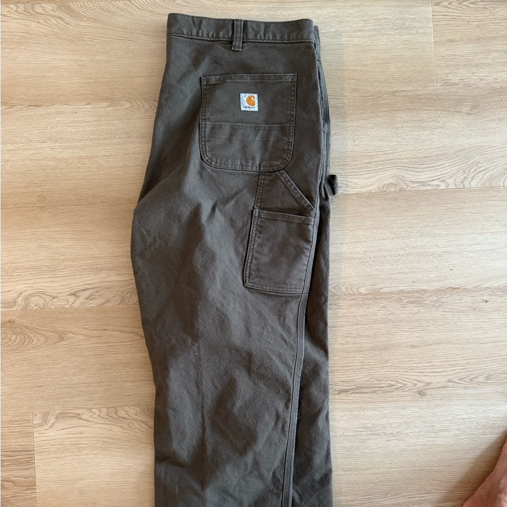 Carhartt Olive Green Relaxed Fit Pants
